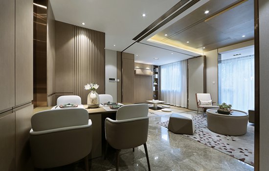 75㎡新中式小戶型暗藏玄機(jī)，客廳、茶室秒變臥室？這個(gè)設(shè)計(jì)火了！
