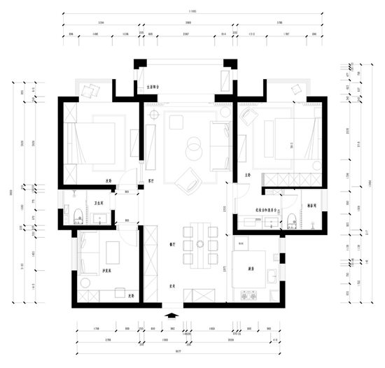 空間與色彩的奇妙邂逅|95㎡住出150㎡的感覺，簡直不要太驚艷！